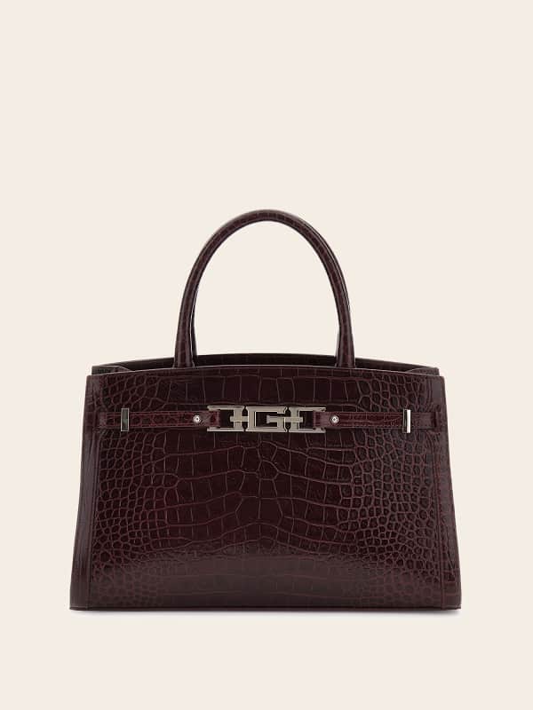 Дамска чанта GUESS Cristina Genuine Leather Handbag Черно | HWCRTRL3476, 0