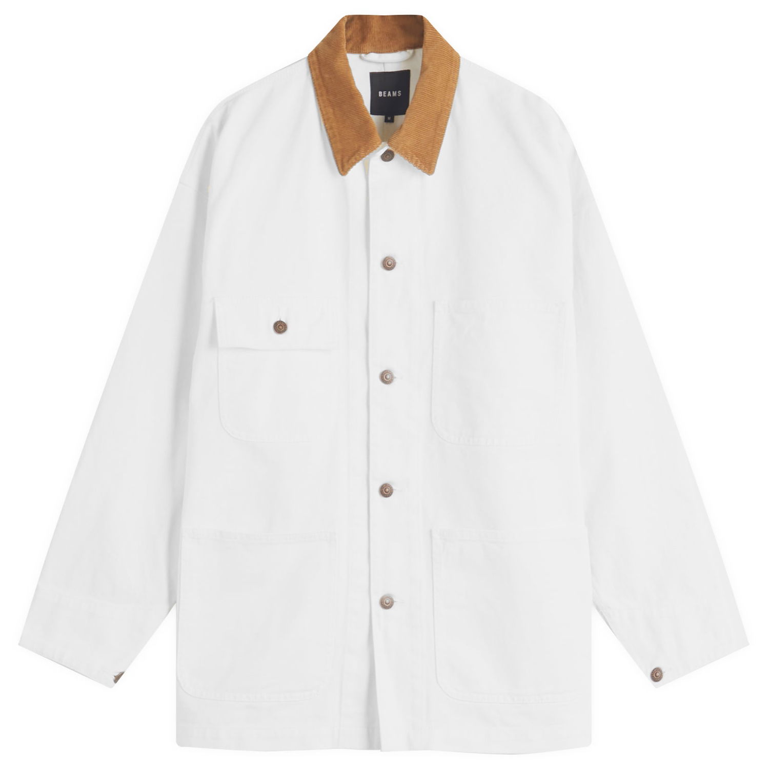 Яке BEAMS Loose Coverall Jacket Бяло | 1118-2536-791-01, 0