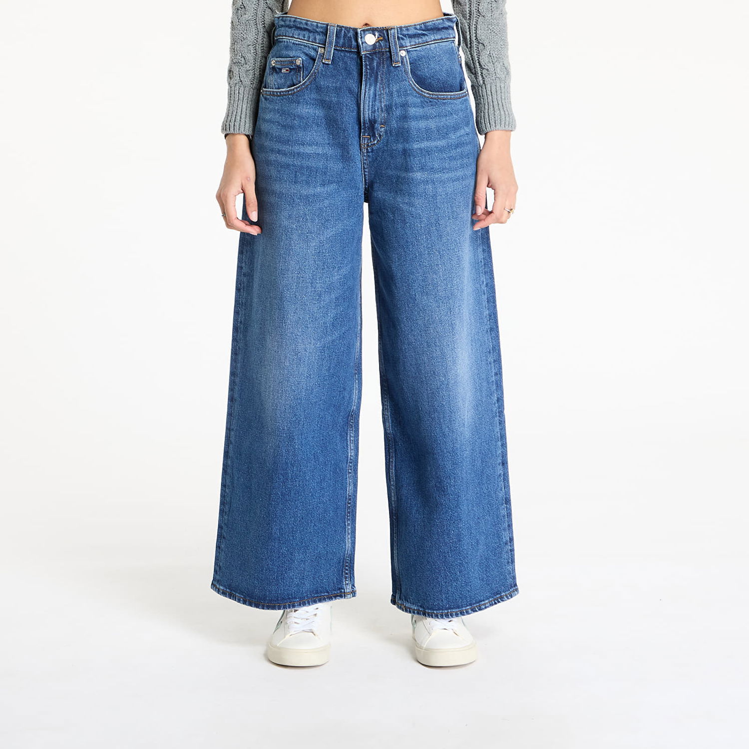 Дънки Tommy Hilfiger Tommy Jeans Charlie Mid Loose Wide Jeans W26/L30 Синьо | DW0DW19548 1BK, 0