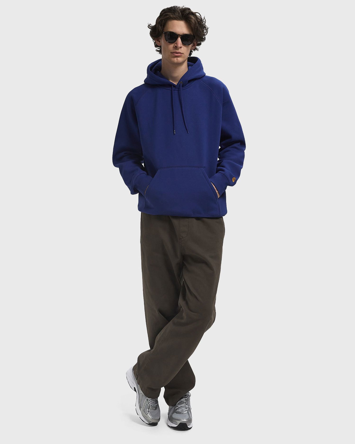 Суитчър Carhartt WIP Chase Hoodie Синьо | I033661-30X.XX, 1