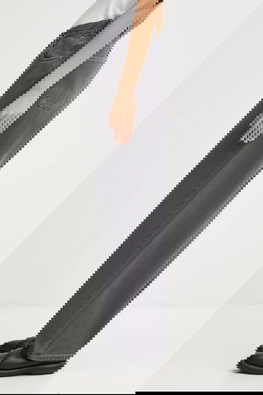 Дънки Carhartt WIP Brandon High Waist Wide Leg Jeans Сиво | I034837.874J, 1