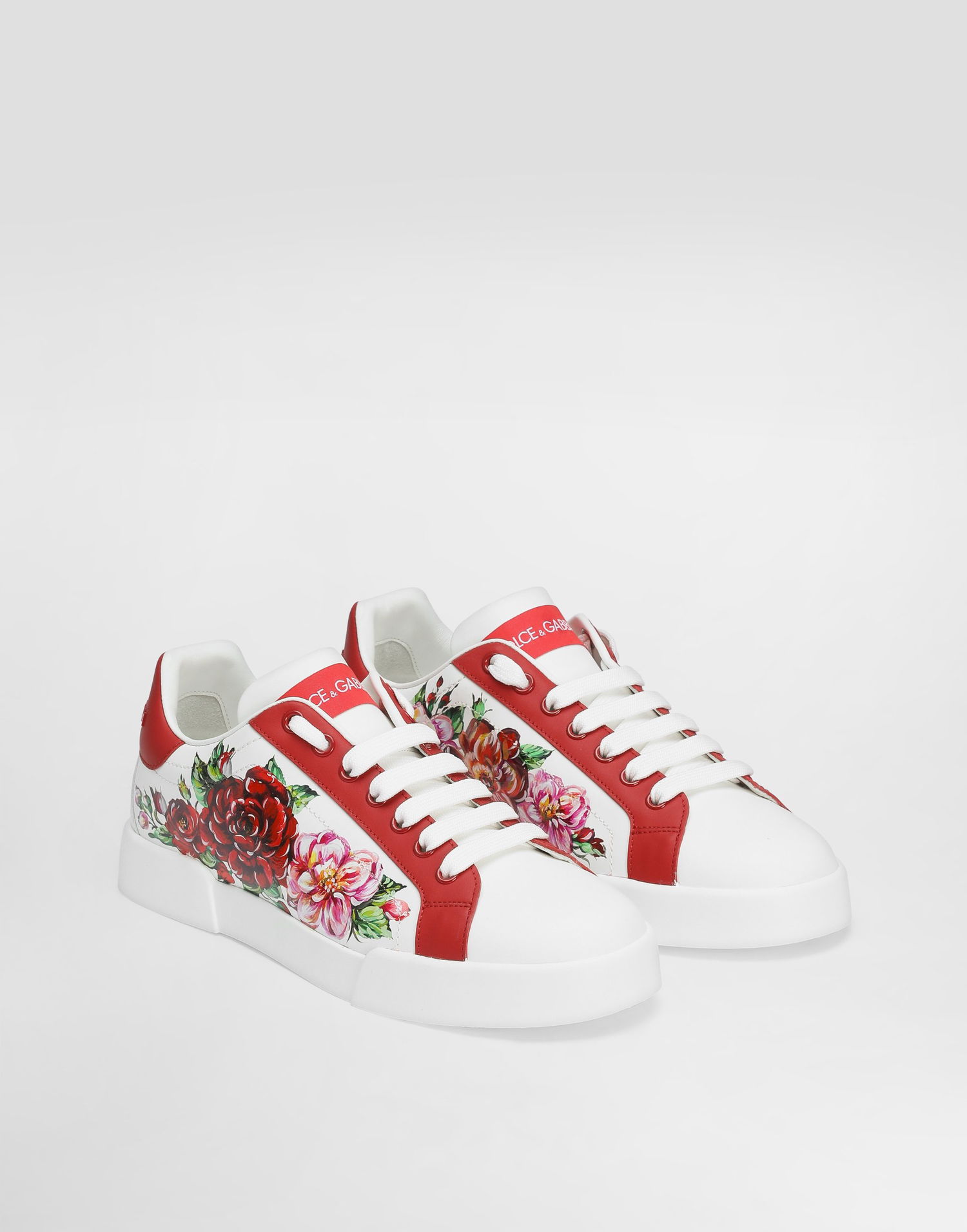 Кецове и обувки Dolce & Gabbana Dolce & Gabbana Portofino Print Бяло | CK2330AD773HA5PD, 1