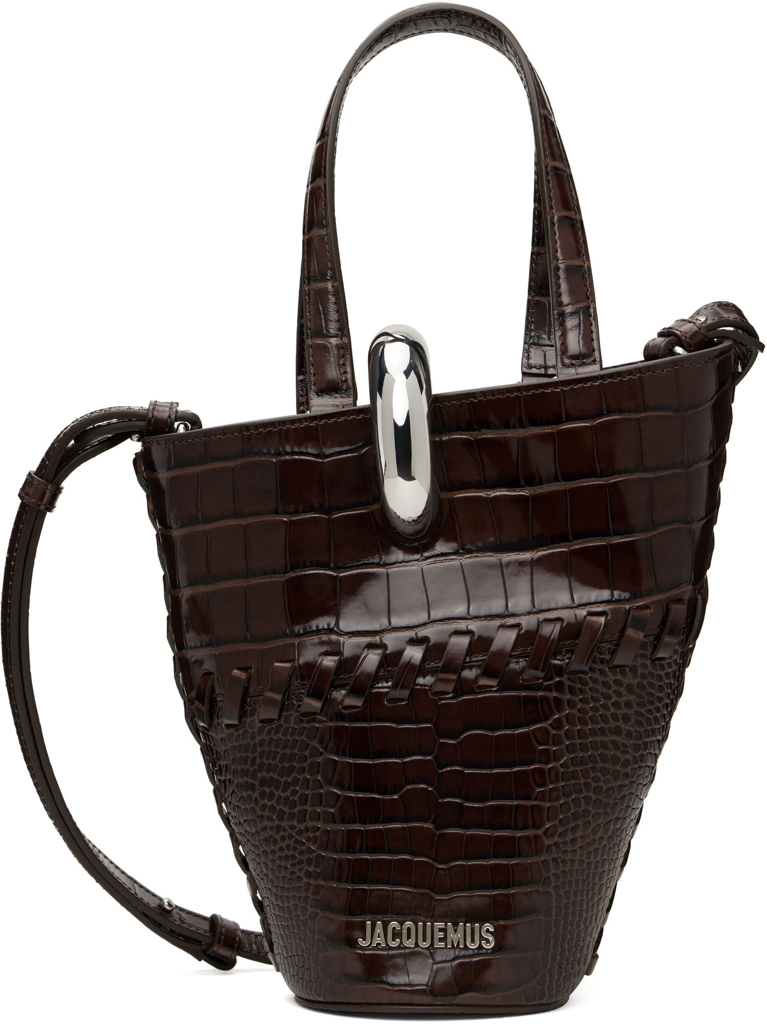 Голяма пазарска чанта Jacquemus Jacquemus 'The Small Bambola' Tote Кафяво | 25E243BA389-4301, 0
