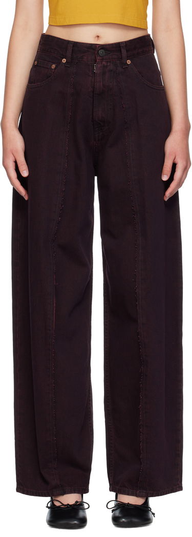 Дънки Maison Margiela MM6 Maison Margiela Wide-Leg Jeans Бургунди | S52LA0264 M30032, 0