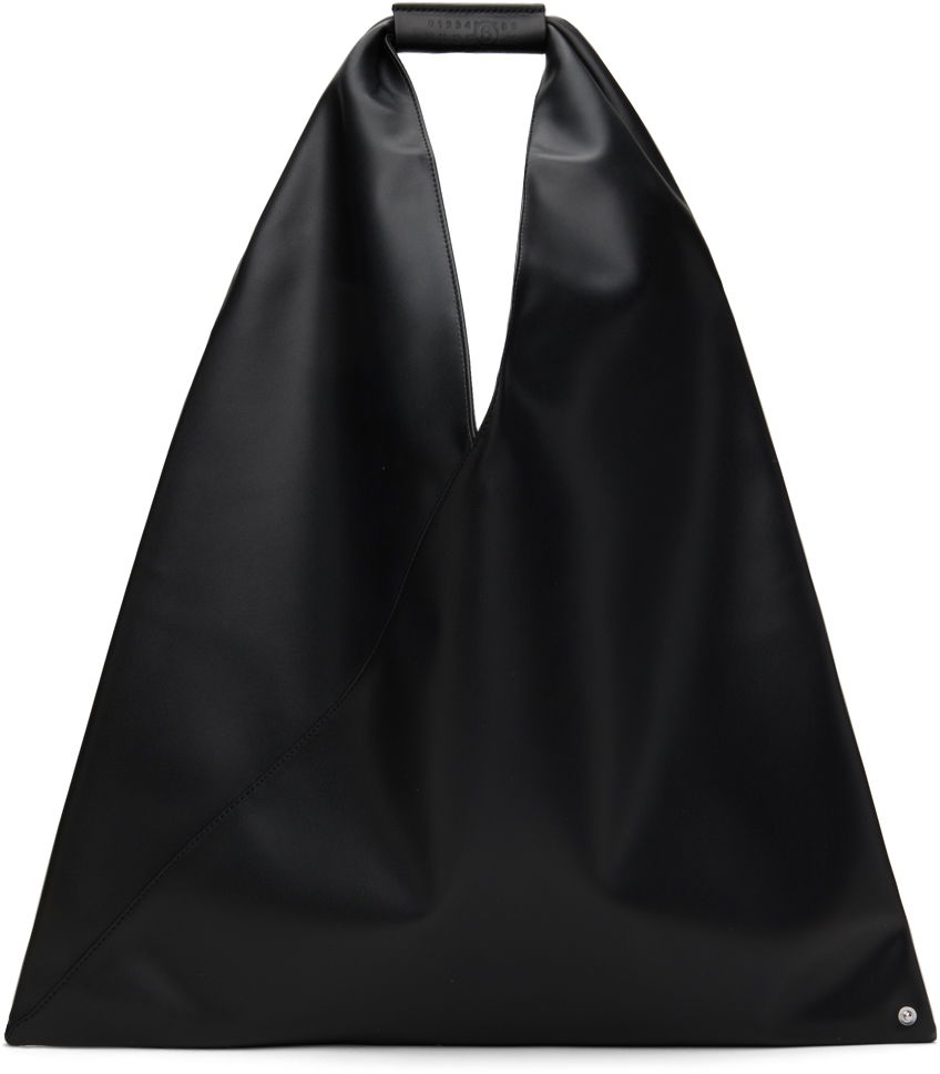 Голяма пазарска чанта Maison Margiela MM6 Triangle Classic Medium Tote Черно | S54WD0039 P6444, 0