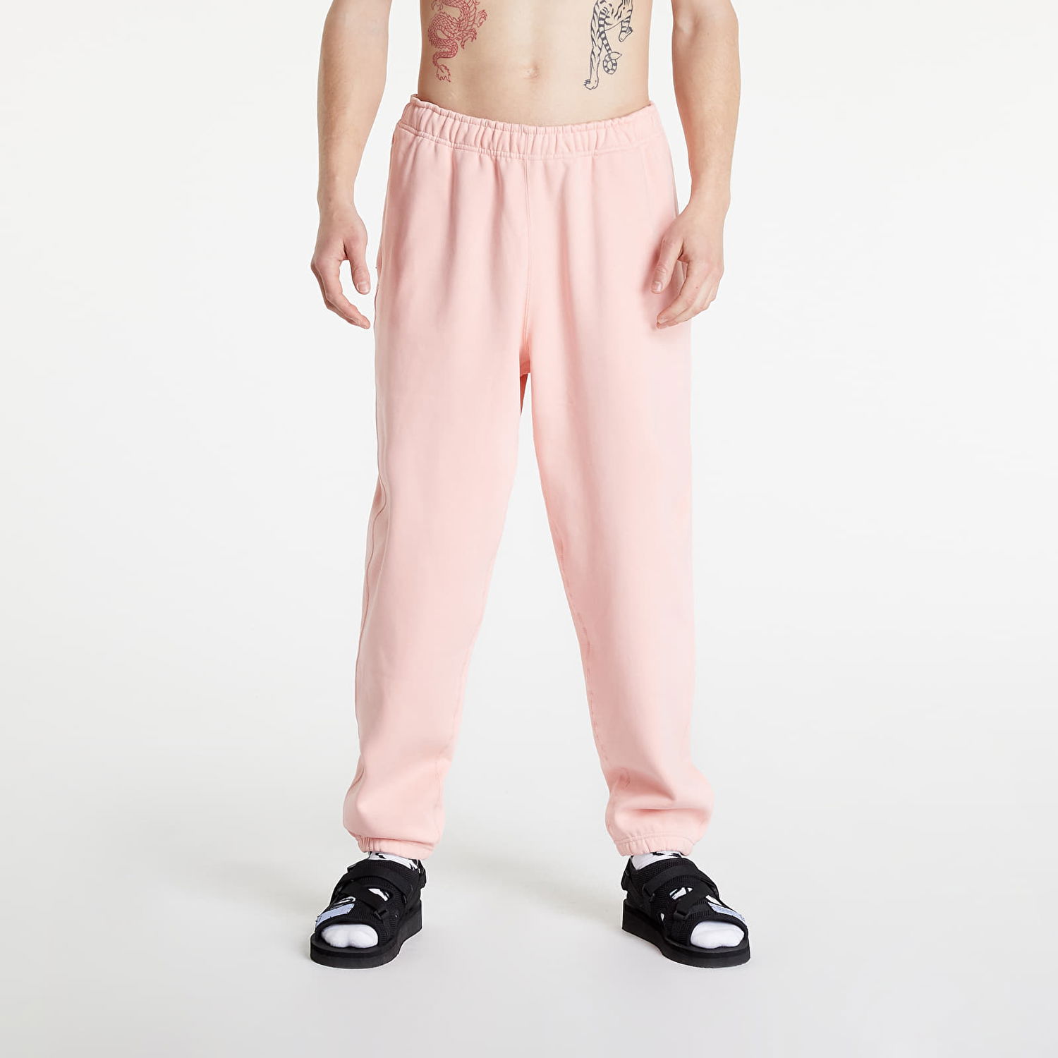 Спортни панталони Nike Solo Swoosh Fleece Pants Розово | CW5460-697, 1