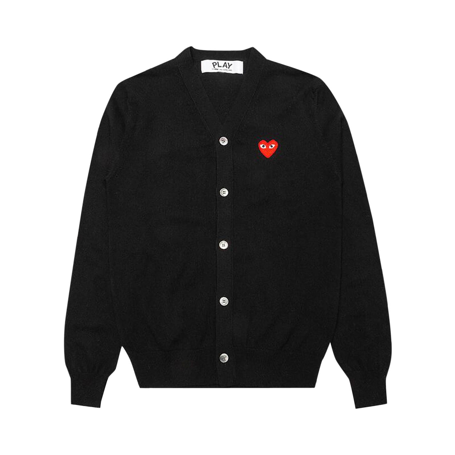 Пуловер Comme des Garçons PLAY Knit Cardigan Черно | AZ N008 051 1, 1
