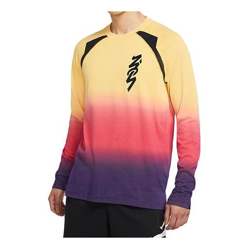 Тениска Jordan Jordan Zion Dri-FIT Gradient Long Sleeve T-Shirt Многоцветен | DH0589-587, 0