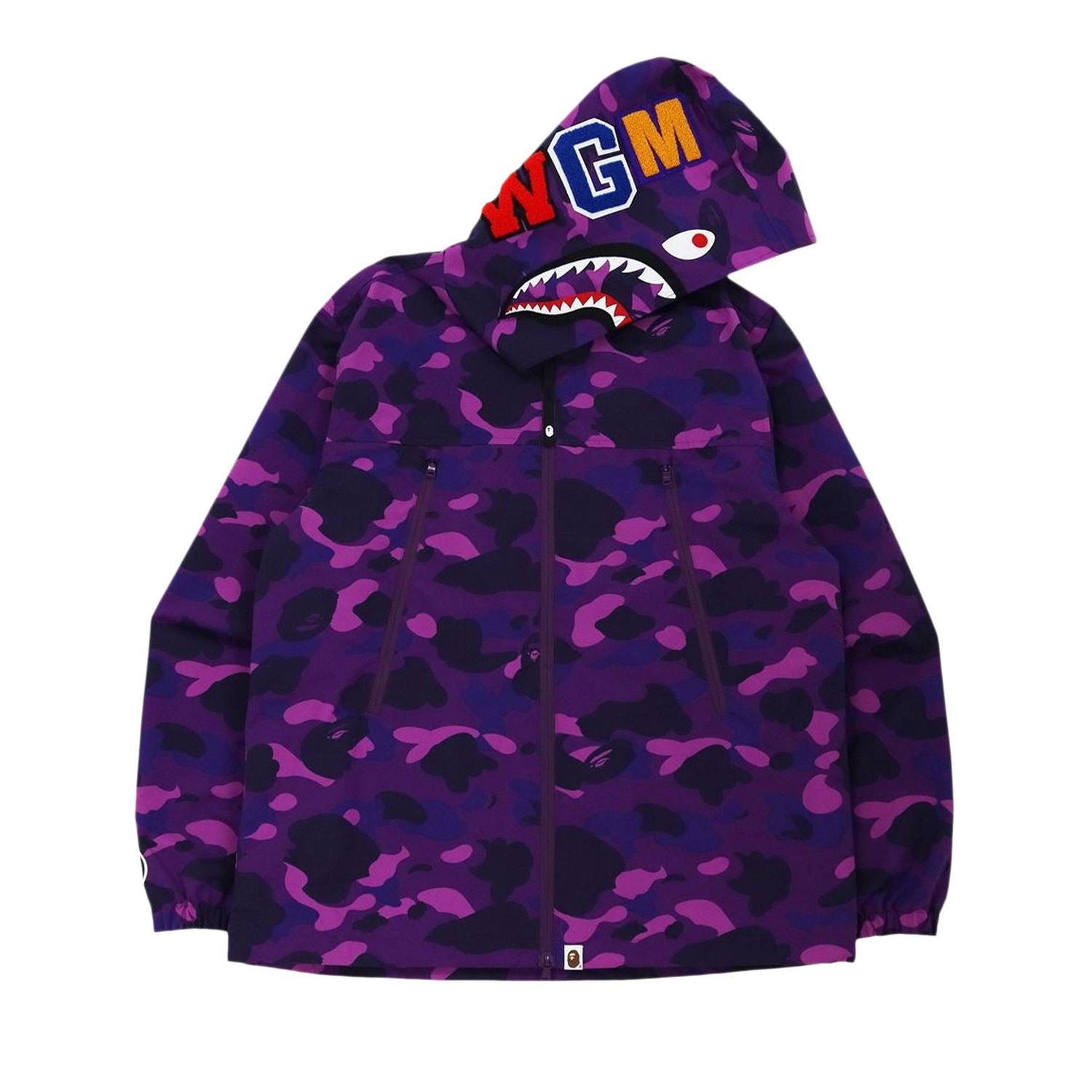 Суитчър BAPE Color Camo Shark Hoodie Лилаво | 1H80 140016 PURPLE, 1