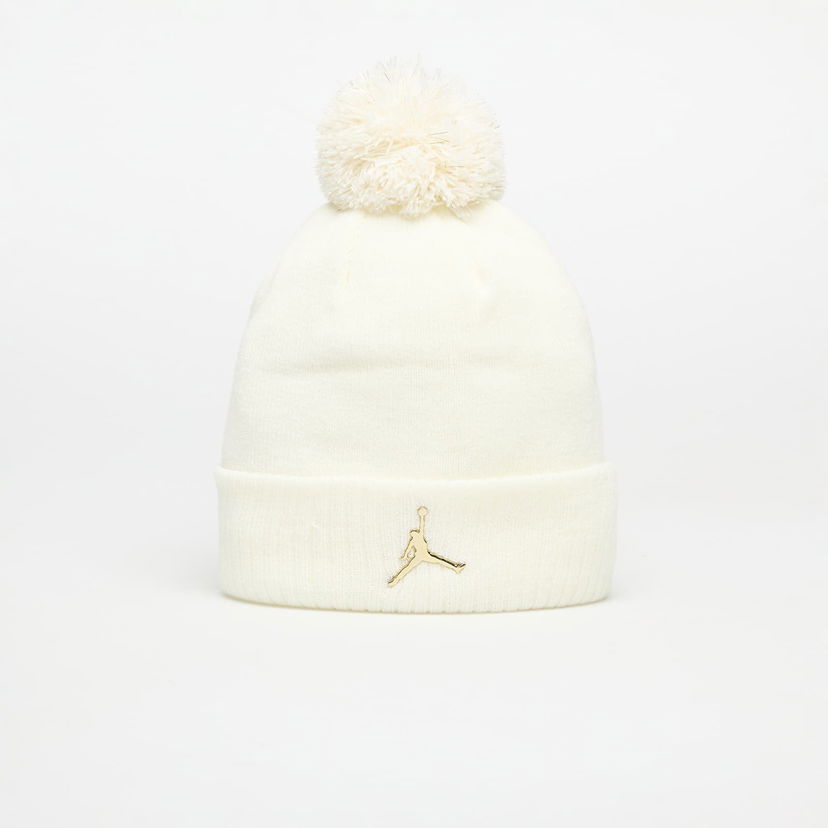 Шапка Jordan White Pom-Pom Beanie Бежово | 9A0851-782