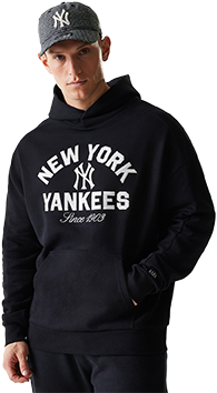 Суитчър New Era Heritage New York Yankees Oversized Hoody Черно | 60684323-1