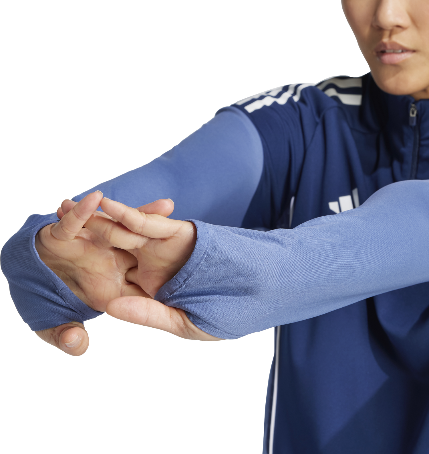 Суитчър adidas Originals Adidas TIRO25C Training 1/4 Zip Top Синьо | ji6550, 1