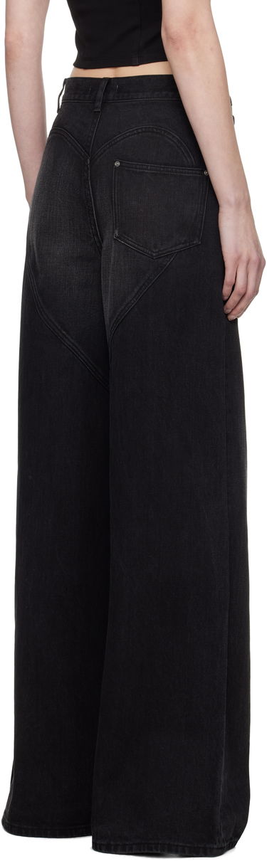 Дънки Area AREA Wide Leg Crystal Slit Jeans Черно | 0000P02333, 2