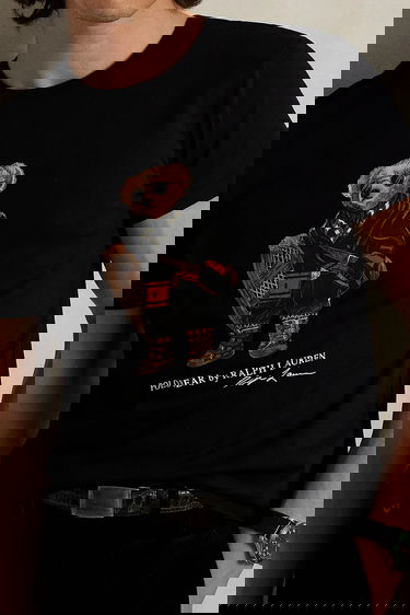 Тениска Polo by Ralph Lauren Polo Bear Print T-shirt Черно | 710P00094, 3