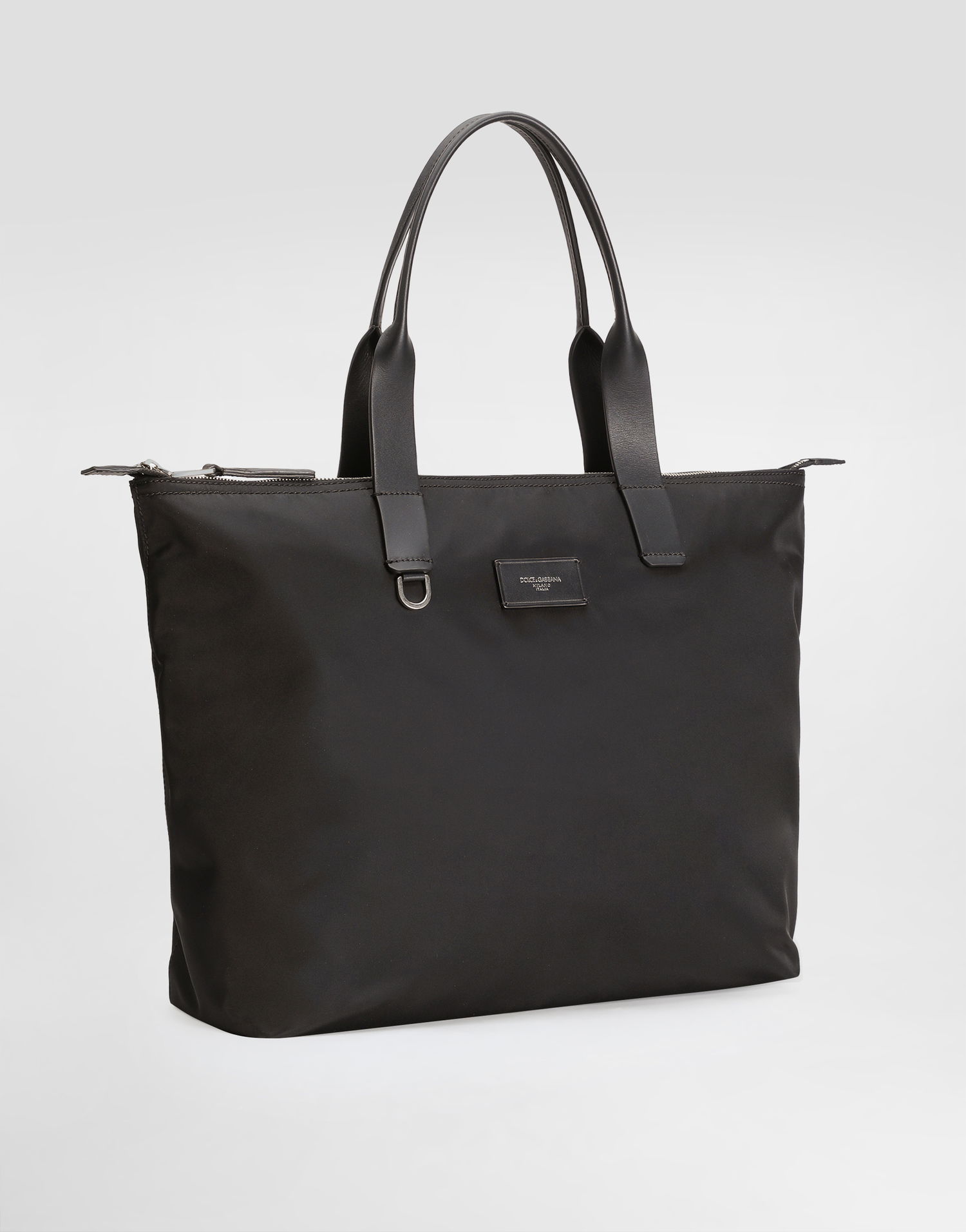 Голяма пазарска чанта Dolce & Gabbana Dolce & Gabbana Nylon and Calfskin Shopping Tote Черно | BM2375AN4218B956, 1