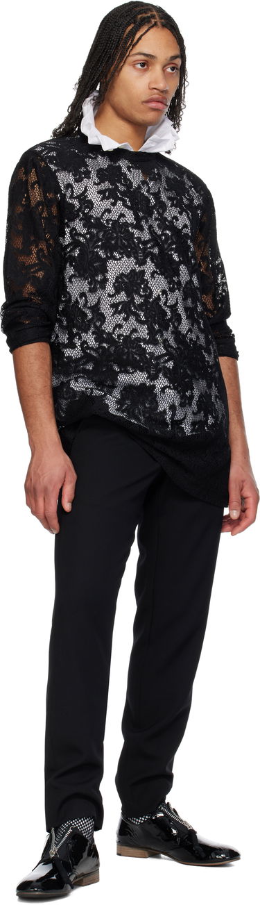 Панталони Comme des Garçons Homme Plus Wool Gabardine Trousers Черно | PO-P046-051, 3
