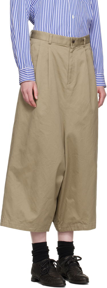 Къси панталони Comme des Garçons Comme des Garçons Cotton Twill Garment Washed Trousers Бежово | RO-P011-051-1, 1