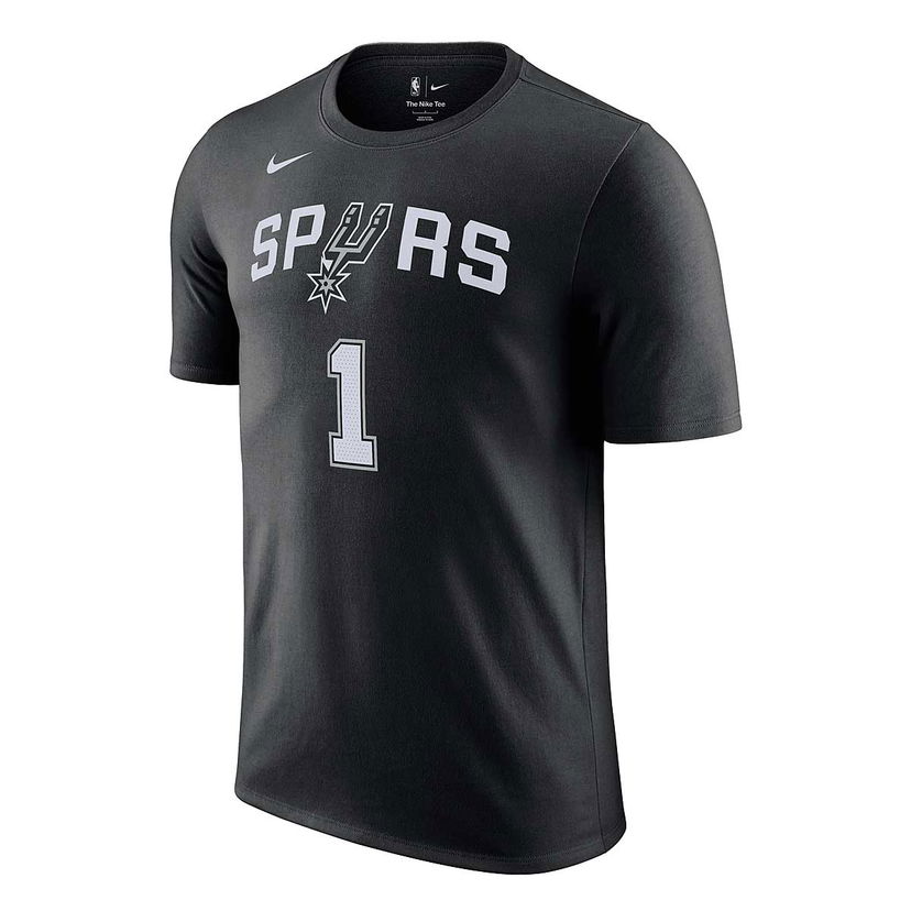 Тениска Nike NBA SAN ANTONIO SPURS N&N T-SHIRT VICTOR WEMBANYANA Черно | DR6397-018