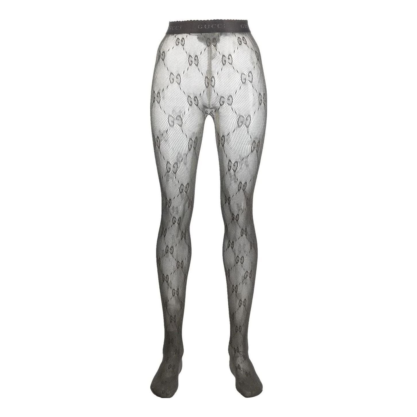 Чорапи Gucci Gucci Monogram Fishnet Tights Сиво | 691619-3GAHR-1281, 0