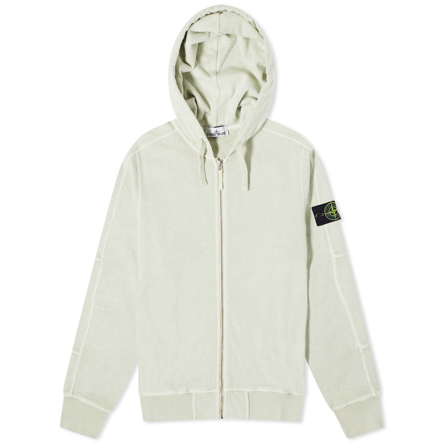 Суитчър Stone Island Garment Dyed Malfile Zip Hoodie Бежово | 801563160-V0151, 0