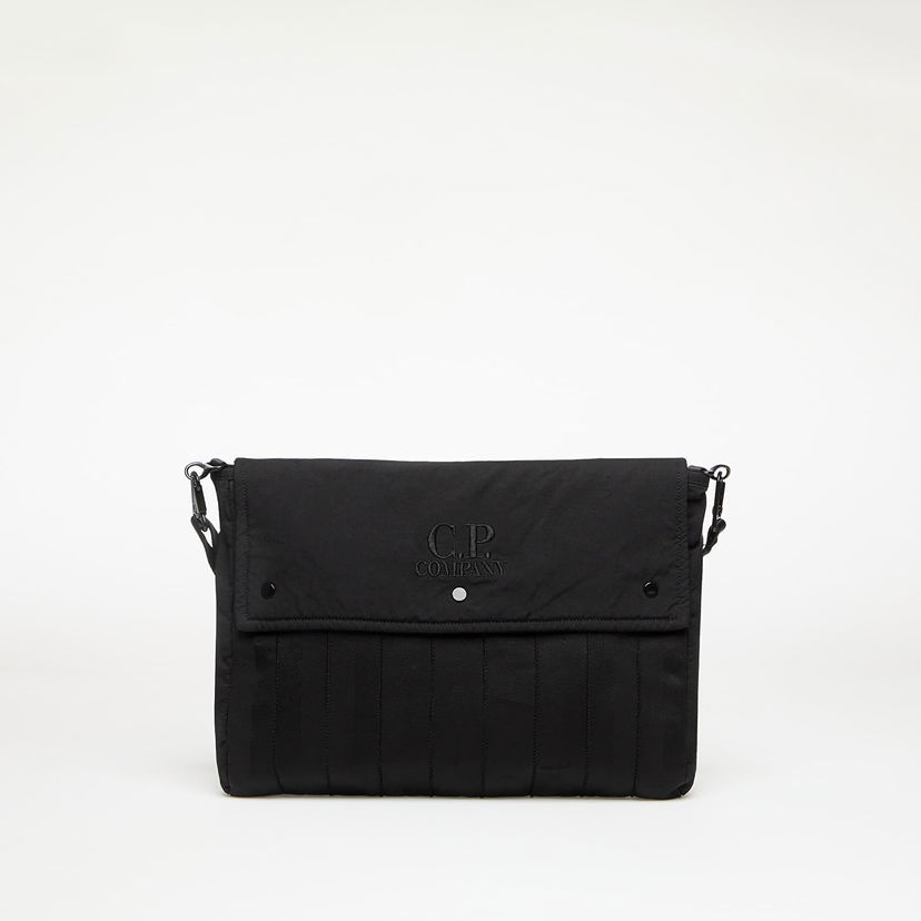 Чанта през рамо C.P. Company C.P. Company Herringbone Logo Shoulder Bag Черно | 18CMAC055A005349G-999