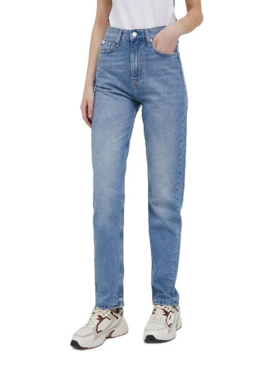 Дънки CALVIN KLEIN Authentic Slim Straight Jeans Синьо | J20J221221