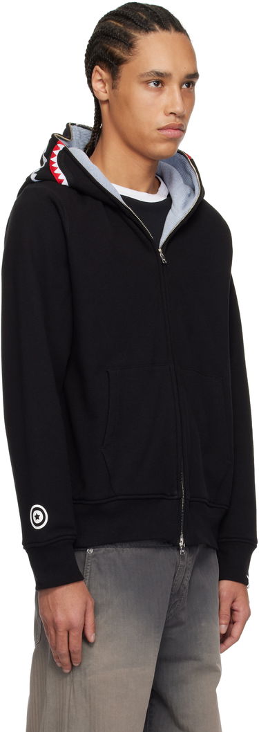 Суитчър BAPE A Bathing Ape 2nd Shark Full Zip Hoodie Черно | 001ZPK701006M, 1
