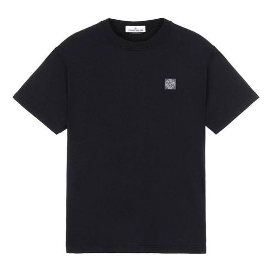 Тениска Stone Island Logo Patch T-Shirt Черно | 741523757-V0029