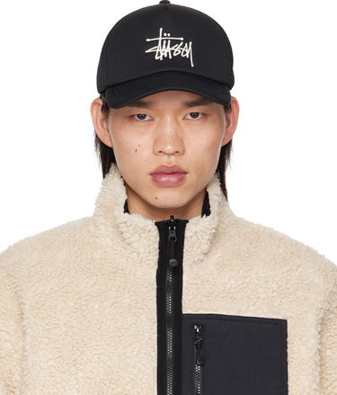 Шапка с козирка Stüssy Black Big Basic Trucker Cap Черно | 1311088, 0