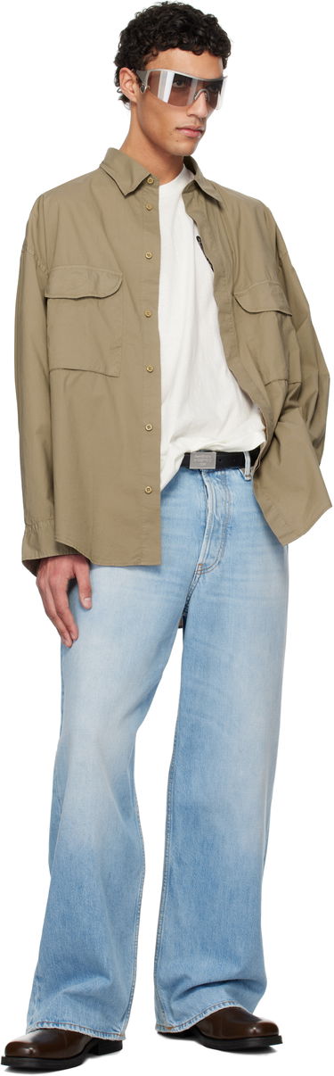 Риза Acne Studios Acne Studios Button-Up Shirt Кафяво | BB0608-, 3