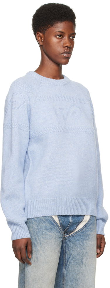 Пуловер We11done Jacquard Sweater Синьо | WD-KT0-24-616-U-SK, 1