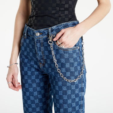 Дънки MISBHV Monogram Denim High Waisted Trousers Синьо | 3021W245, 2