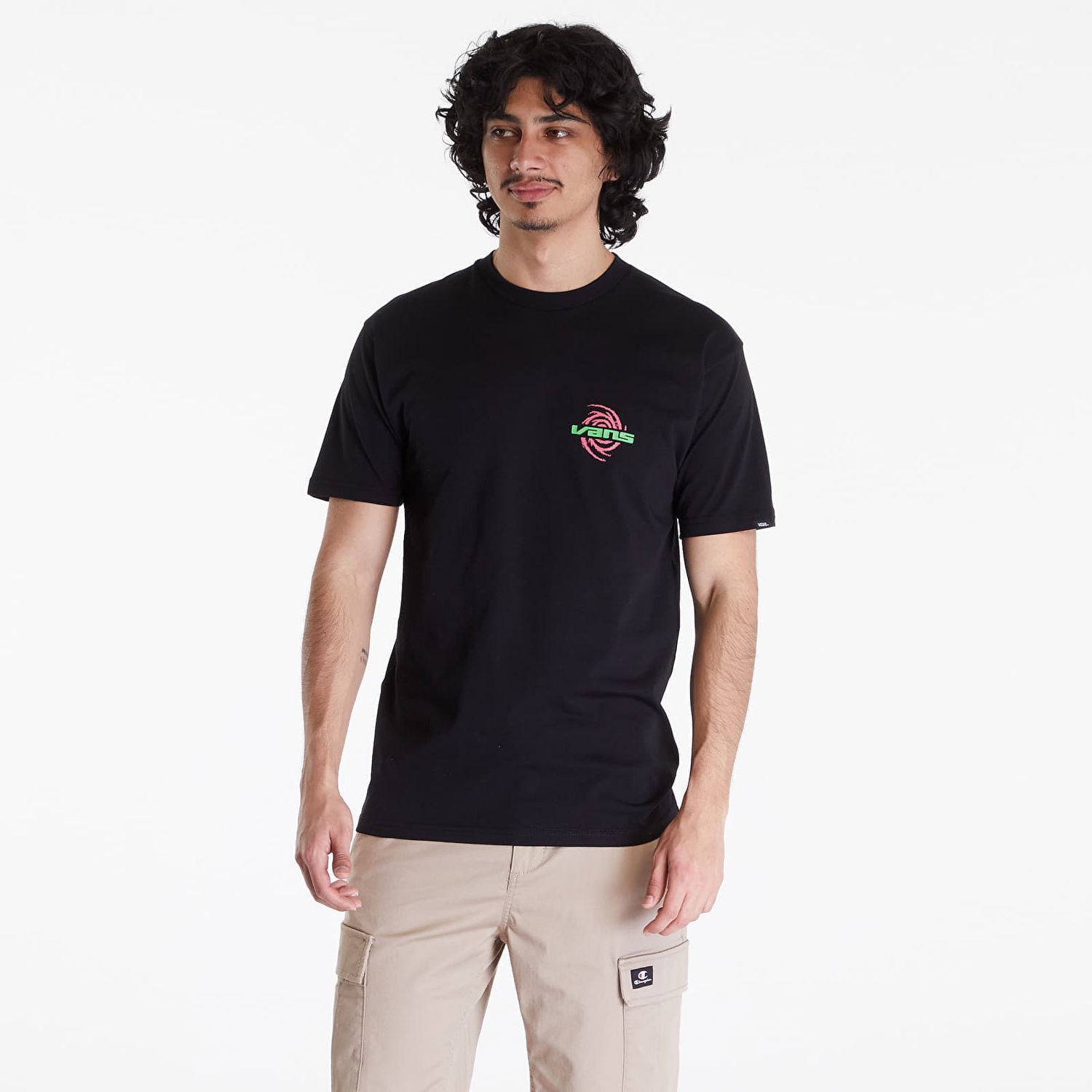 Тениска Vans Men's T-Shirt Wormhole Warped SS Tee Black Черно | VN000G44BLK1, 0