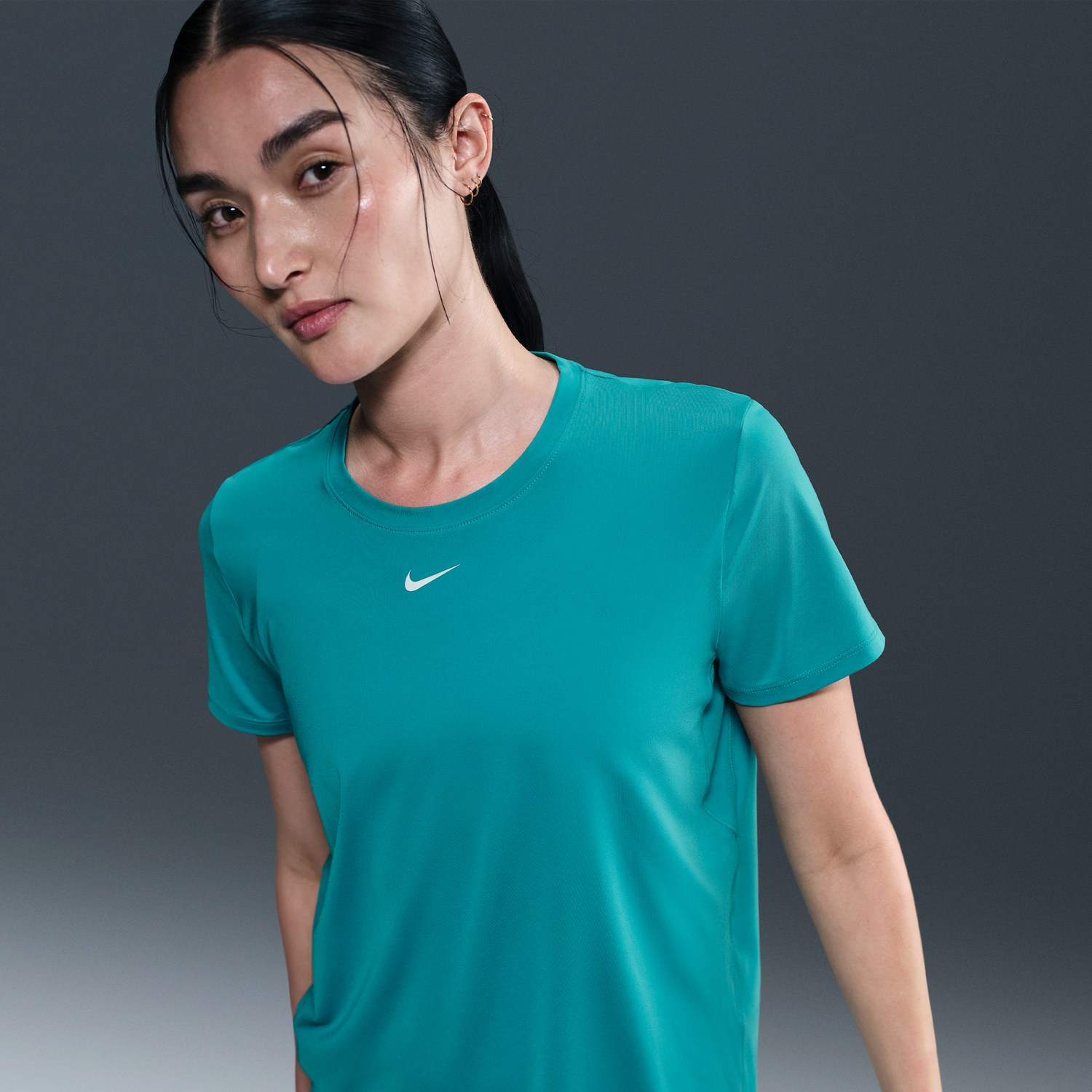Тениска Nike Dri-Fit One Classic Short Sleeve T-Shirt Тюркоазено | IB9408-345, 0