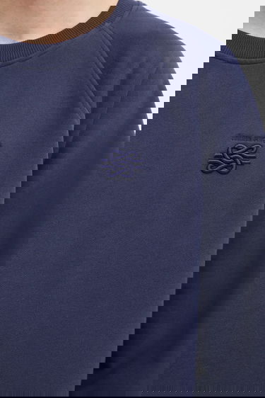 Суитчър Filling Pieces Filling Pieces Embroidered Knot Sweatshirt Тъмно синьо | 422530500143, 3