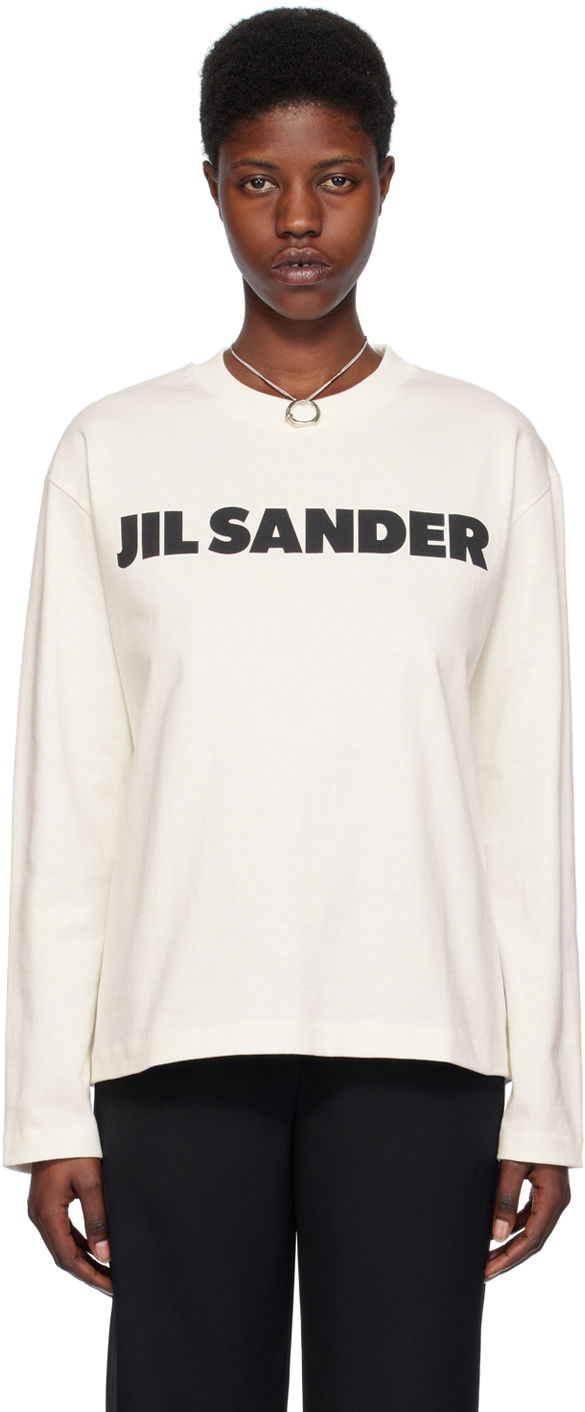 Тениска Jil Sander Crewneck T-Shirt Бяло | J02GC0107_J45148