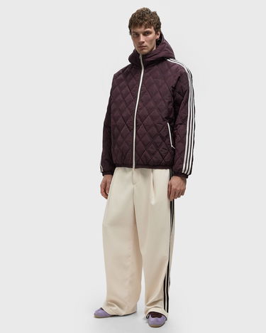 Пухо яке adidas Originals Wales Bonner Quilted Hooded Jacket Бургунди | KE9956, 2
