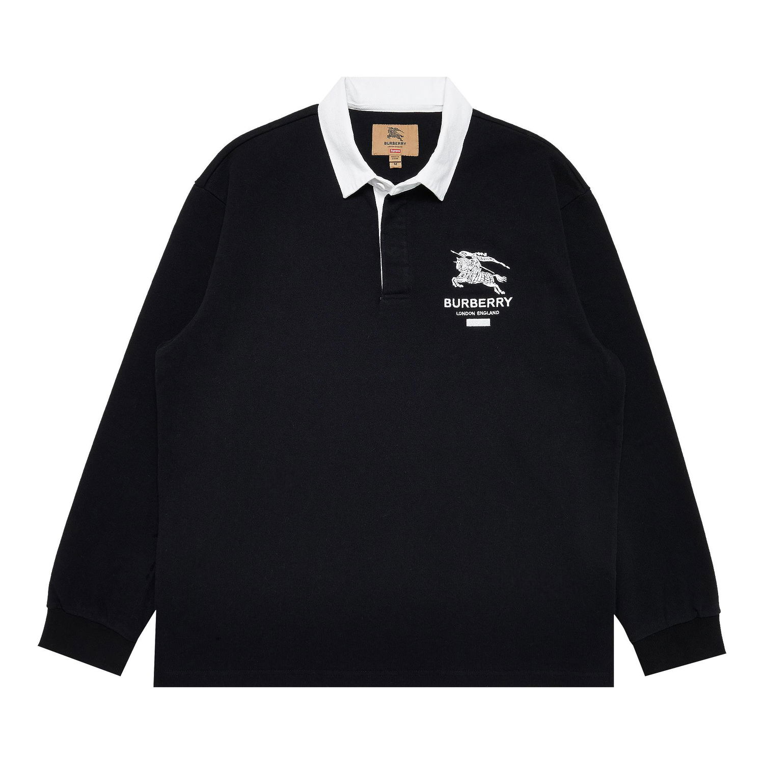 Поло тениска Supreme Burberry x Rugby Черно | SS22KN12 BLACK, 1