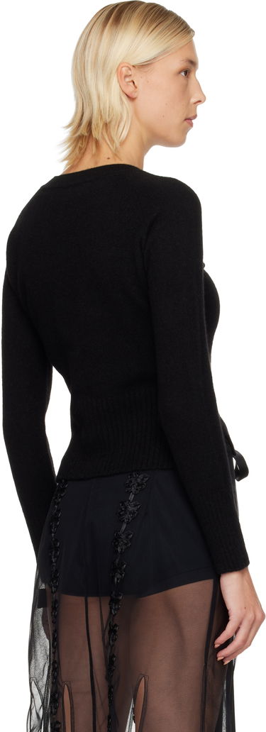 Пуловер Simone Rocha Simone Rocha Embellished Cashmere Cardigan Черно | COMK3B 0667, 2