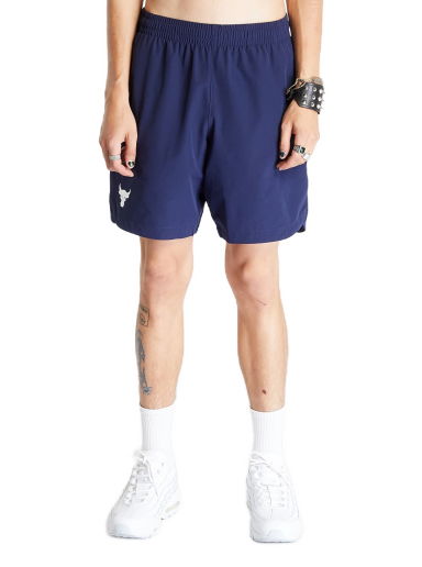 Къси панталони Under Armour Project Rock Woven Shorts Midnight Navy/ White Тъмно синьо | 1377431-410