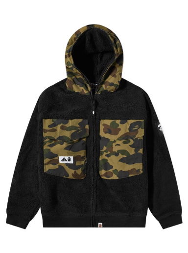 Яке BAPE Big Pocket Relaxed Fit Boa Jacket Черно | 001LJI801004M-BLK