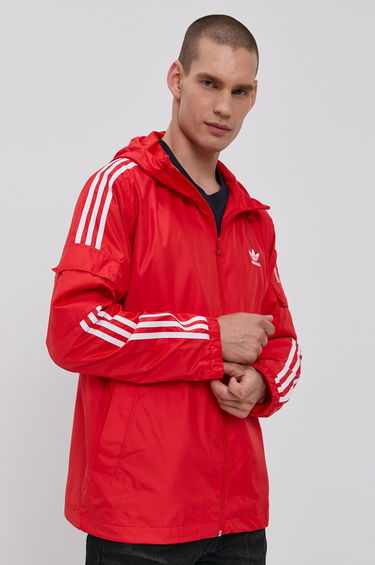 Ветровка adidas Originals adidas Originals Hooded Windbreaker Jacket Червено | H06685, 0