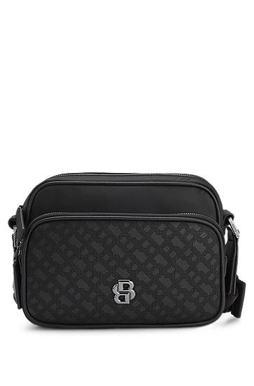 Чанта през рамо BOSS Monogram Crossbody Bag Черно | 50548085, 0