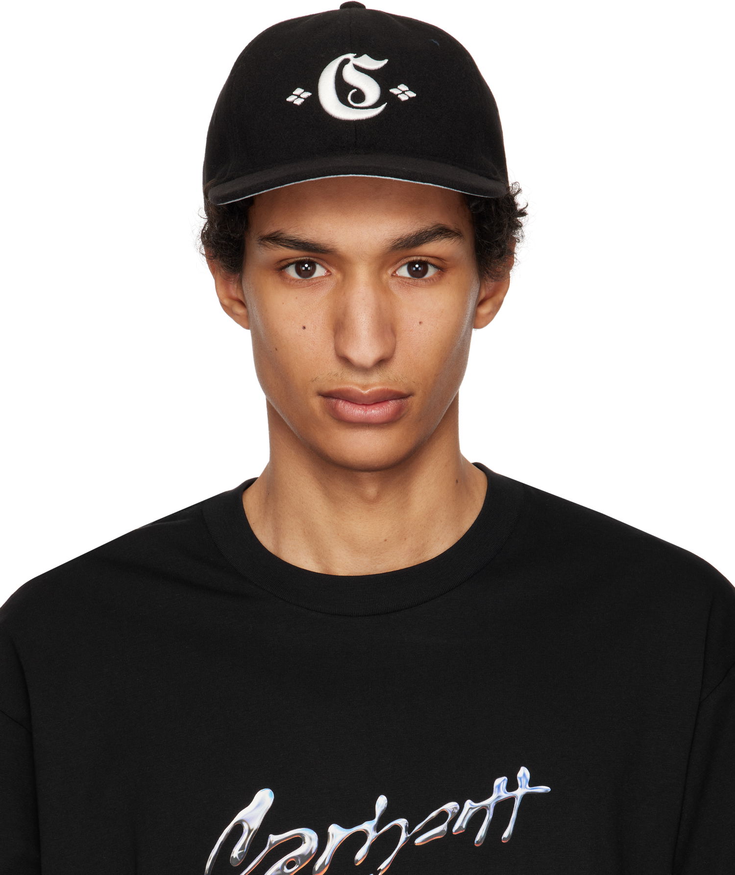 Шапка с козирка Carhartt WIP Greatest Hits Logo Cap Черно | I034360, 0