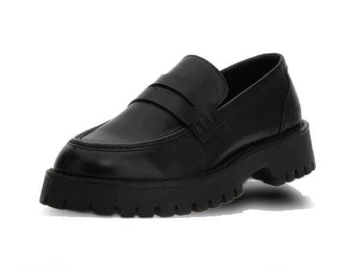 Кецове и обувки GUESS Gorizia Genuine Leather Loafers Черно | FM8GOMLEA12