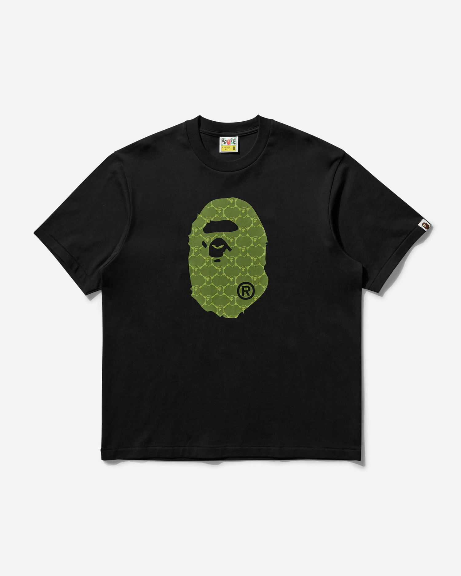 Тениска BAPE College Monogram Ape Head Tee Черно | 1L30110334 BLACK, 0