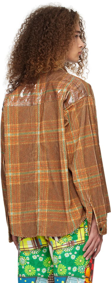Риза ERL ERL Plaid Shirt Кафяво | ERL07B010, 2