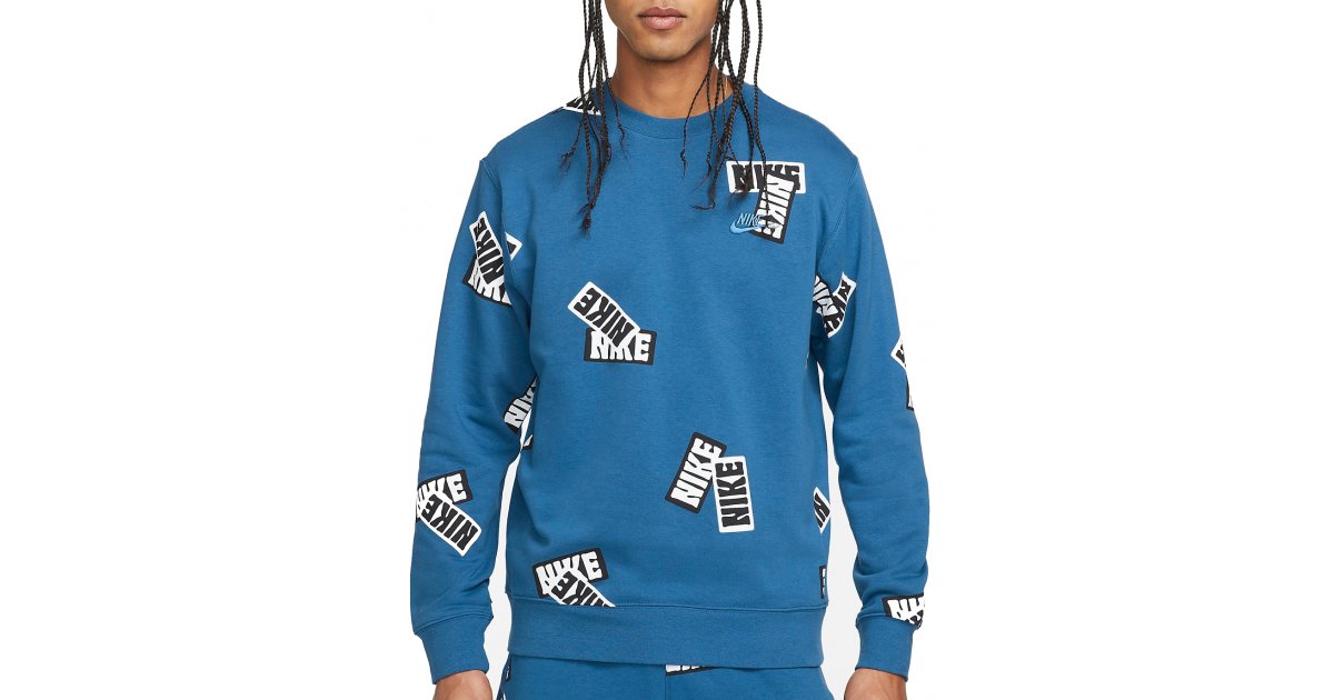 Пуловер Nike Sportswear Sport Essentials+ Sweatshirt Синьо | dm6883-407, 1