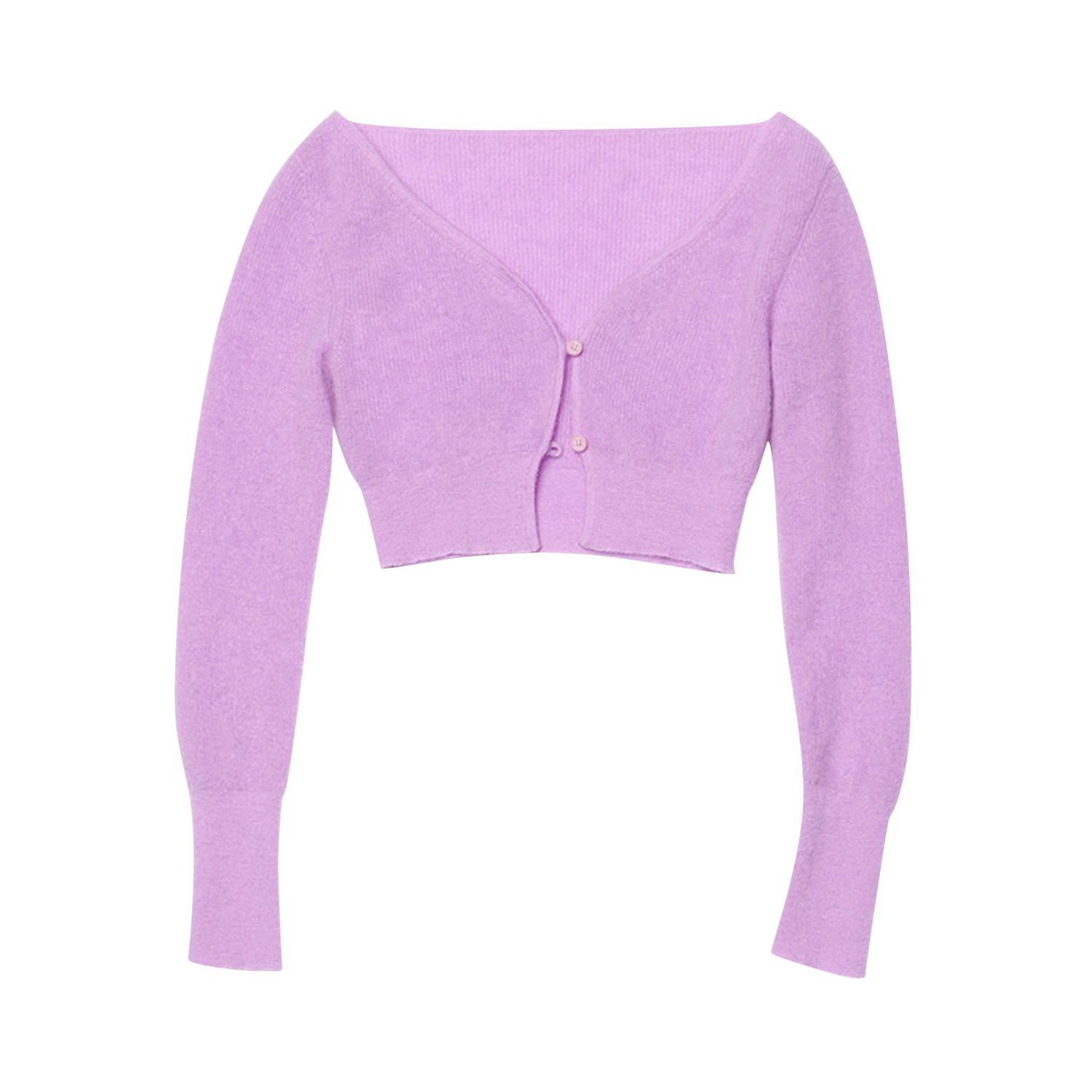 Пуловер Jacquemus Le Cardigan Alzou Лилаво | 213KN203 2360 650, 1