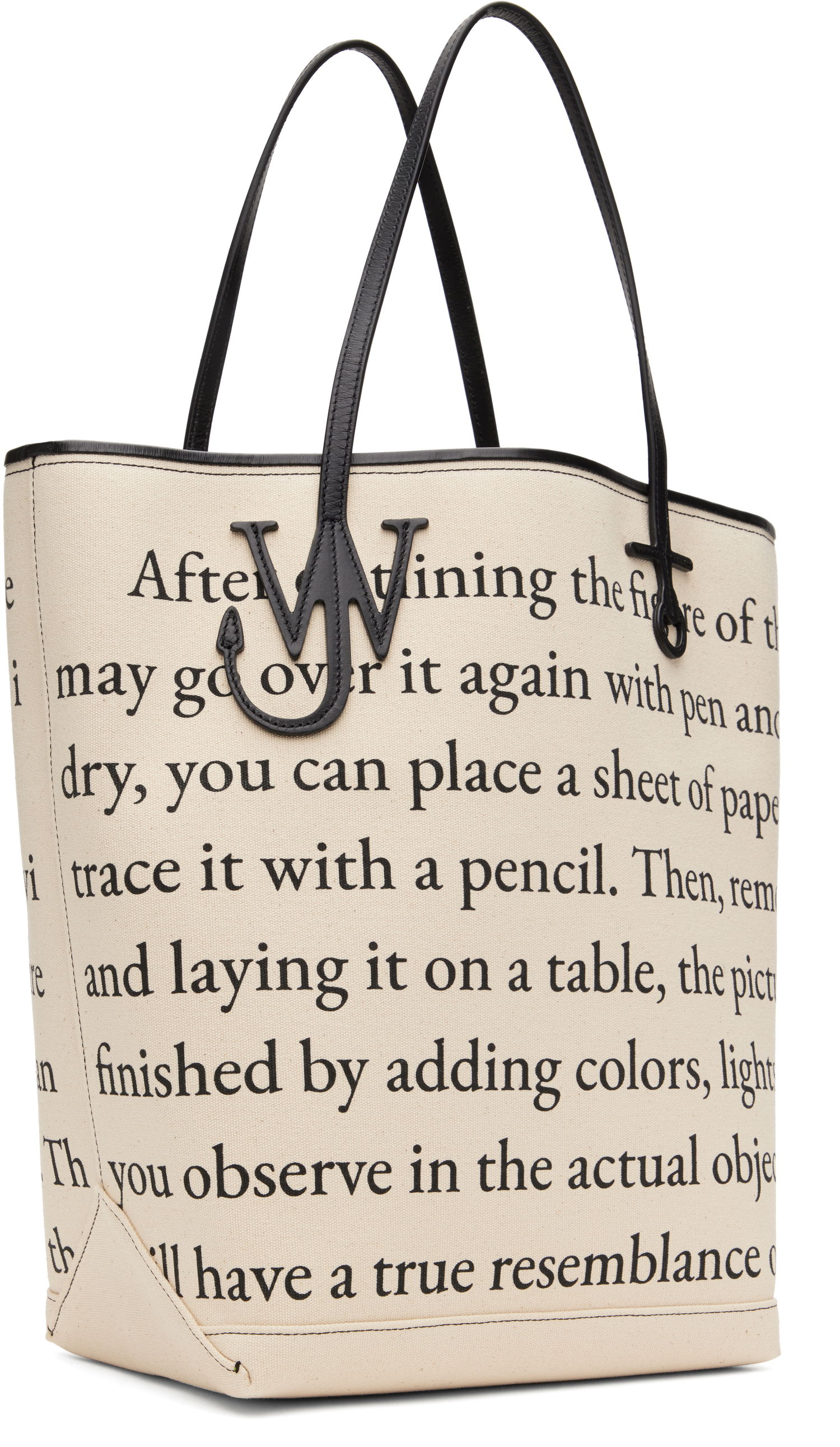 Голяма пазарска чанта JW Anderson JW Anderson Anchor Tall Tote Bag Бежово | HB0734-FA0455, 1